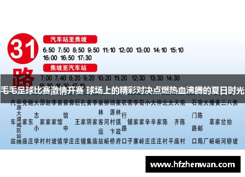 毛毛足球比赛激情开赛 球场上的精彩对决点燃热血沸腾的夏日时光